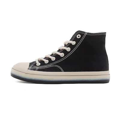 Warrior High 'Black Retro Canvas'