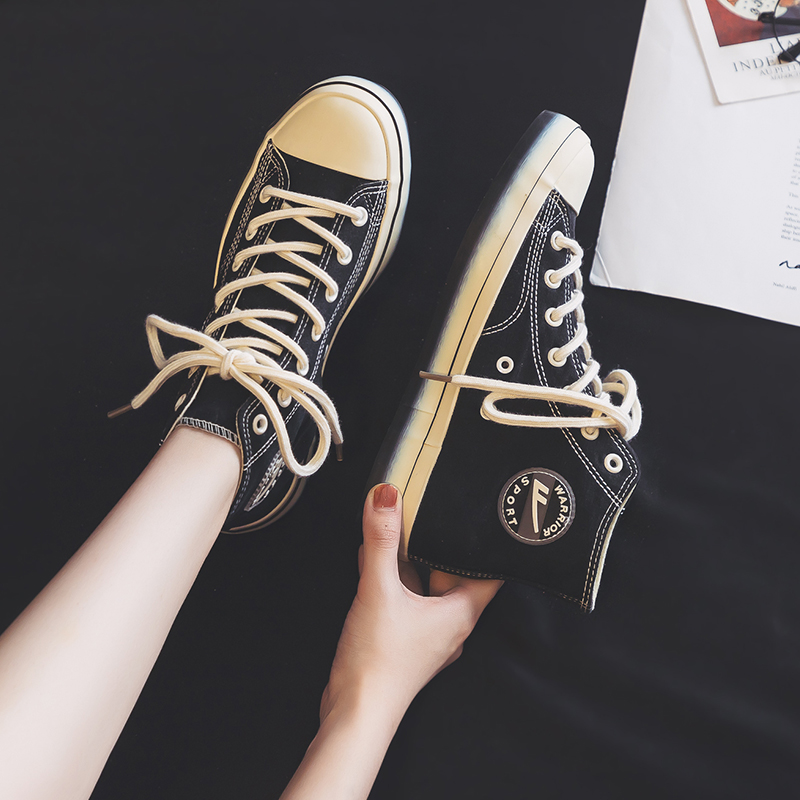 Sizing Warrior High 'Canvas Hitam Retro' WXY-B336MJ03
