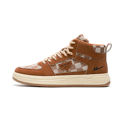 Warrior High 'Brown Checkered'