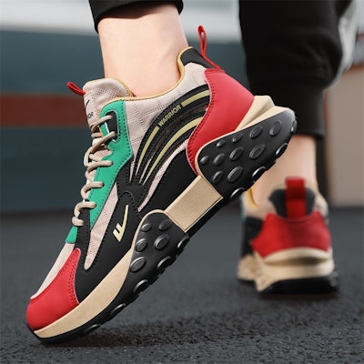 Warrior Tinggi 'Khaki Hitam Merah' WXY-F212C02 Details for Warrior Tinggi 'Khaki Hitam Merah' WXY-F212C02