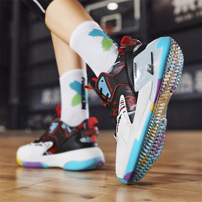 Warrior High 'Street Graffiti Hitam Merah' WBN(JS)-056601 8