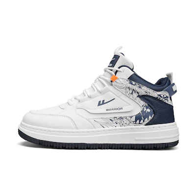 Warrior High-Top 'White Deep Blue'
