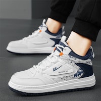 Warrior High-Top 'Putih Biru Gelap' WXY-F182C01 4