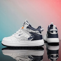 Warrior High-Top 'Putih Biru Gelap' WXY-F182C01 5