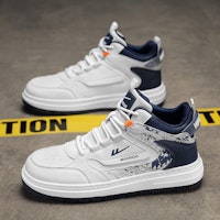 Warrior High-Top 'Putih Biru Gelap' WXY-F182C01 6