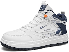 Warrior High-Top 'Putih Biru Gelap' WXY-F182C01 Lookbook Warrior High-Top 'Putih Biru Gelap' WXY-F182C01