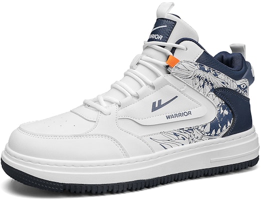 Warrior High-Top 'Putih Biru Gelap' WXY-F182C01 Lookbook Warrior High-Top 'Putih Biru Gelap' WXY-F182C01