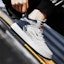 Cheap Warrior High-Top 'Putih Biru Gelap' WXY-F182C01