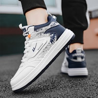 Warrior High-Top 'Putih Biru Gelap' WXY-F182C01 2