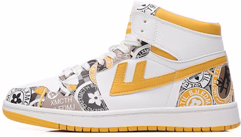 Warrior High-Top 'White Yellow' WXY-A663C02 Warrior High-Top 'White Yellow' WXY-A663C02