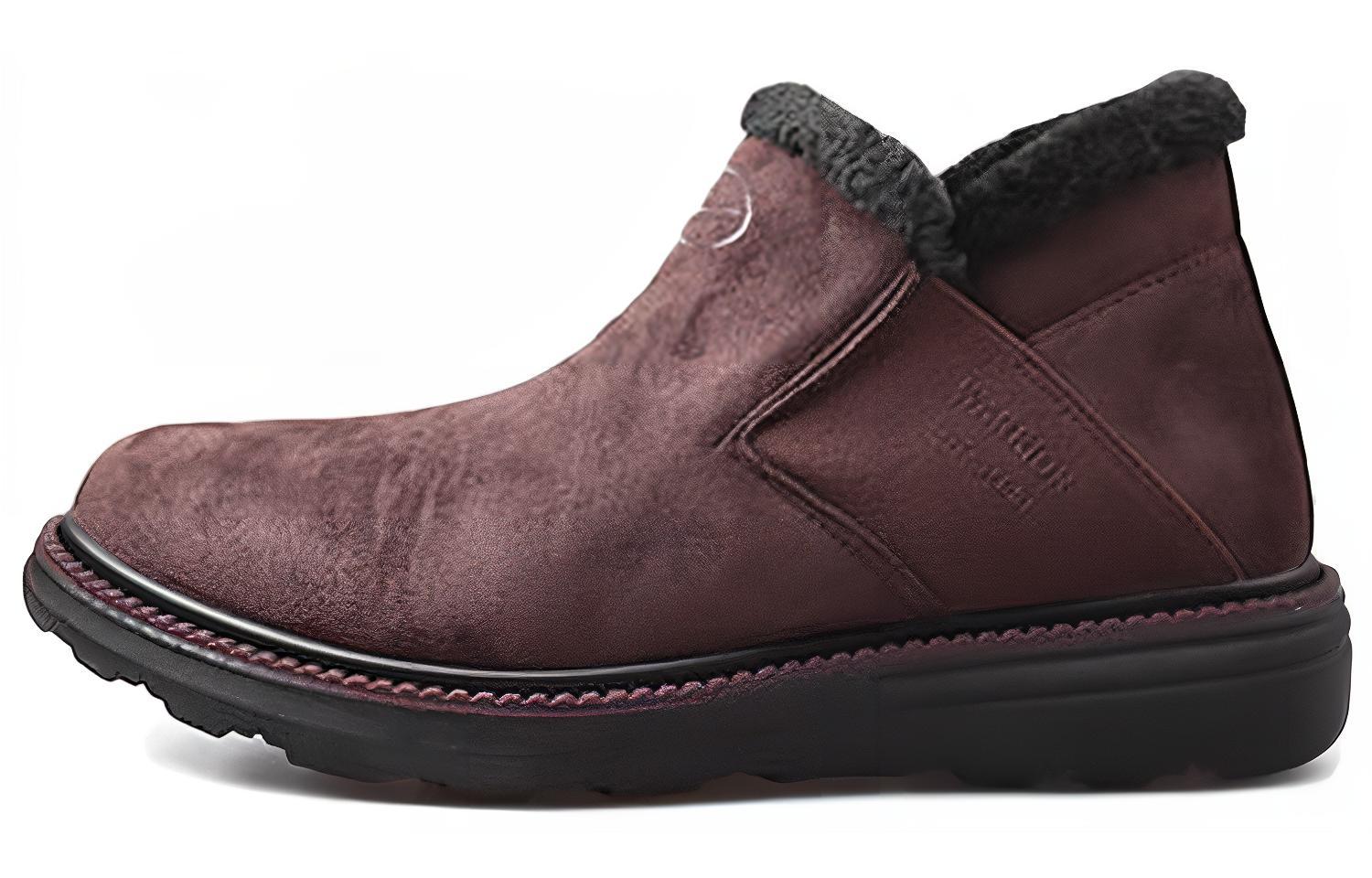 Buy 战士惠超深棕色羊毛雪地靴 WBN-000902