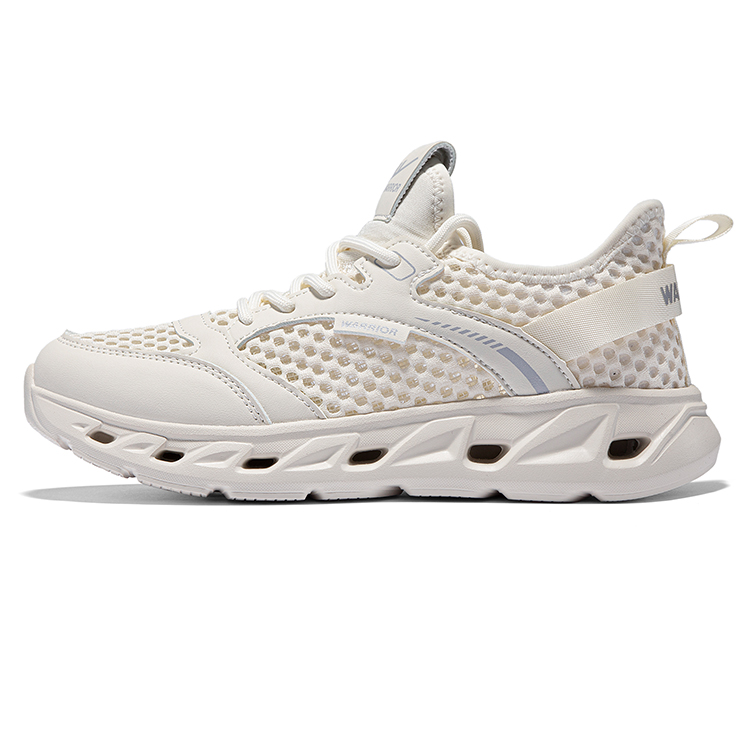 Warrior Lightweight Breathable Casual Running Shoes Beige Low-Top Sneakers WXY(ZA)-352405 Beige
