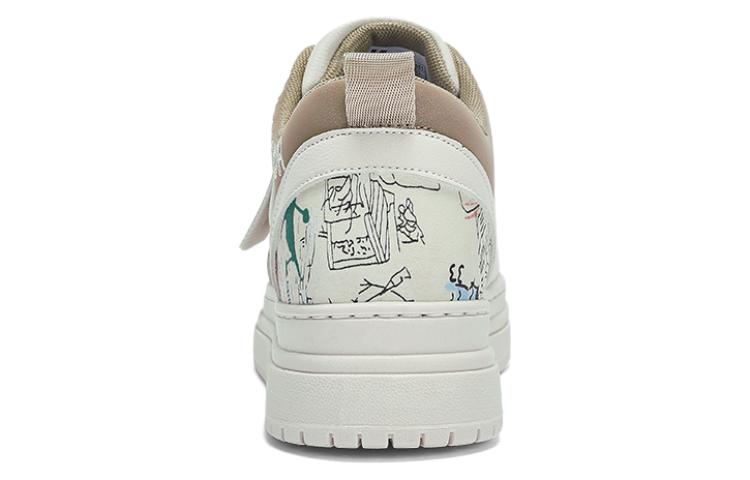 Shop 回力勇士 休閒舒適百搭 防滑耐磨 低筒 板鞋 男款 米色