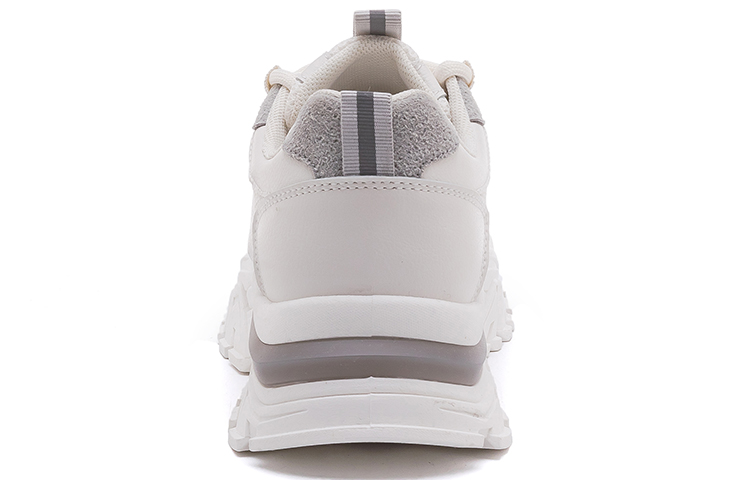 Shop 勇士回力 運動休閒 潮流百搭厚底 增高抗磨 低筒 爸爸鞋 男女同款 米灰