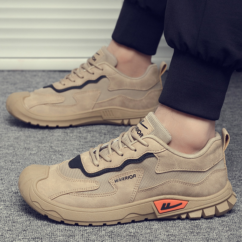 Details for Warrior 回力 百搭 簡約休閒 輕便舒適 耐磨 低幫 生活休閒鞋 男款 卡其色