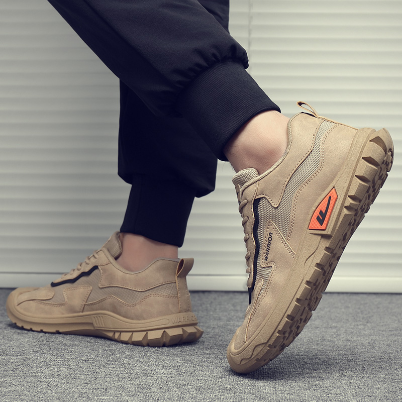 Cheap Warrior 回力 百搭 簡約休閒 輕便舒適 耐磨 低幫 生活休閒鞋 男款 卡其色