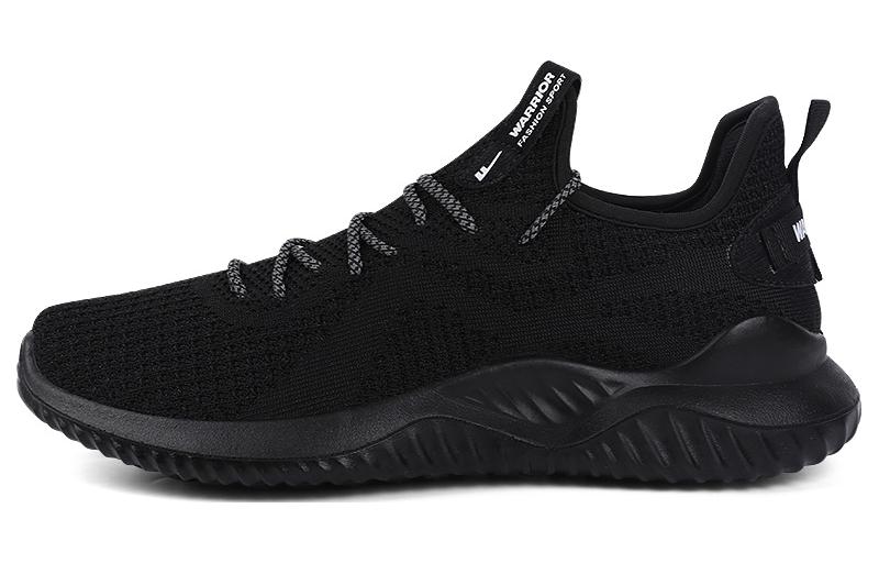 Warrior Low-Top Casual Shoes Black - Anti-Slip, Shock-Absorbing, Durable. WXY(JS)-067203 Black