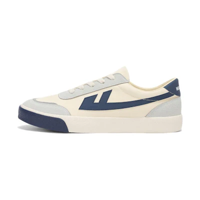 Warrior Low-Top Sneakers 'Beige Dark Blue'