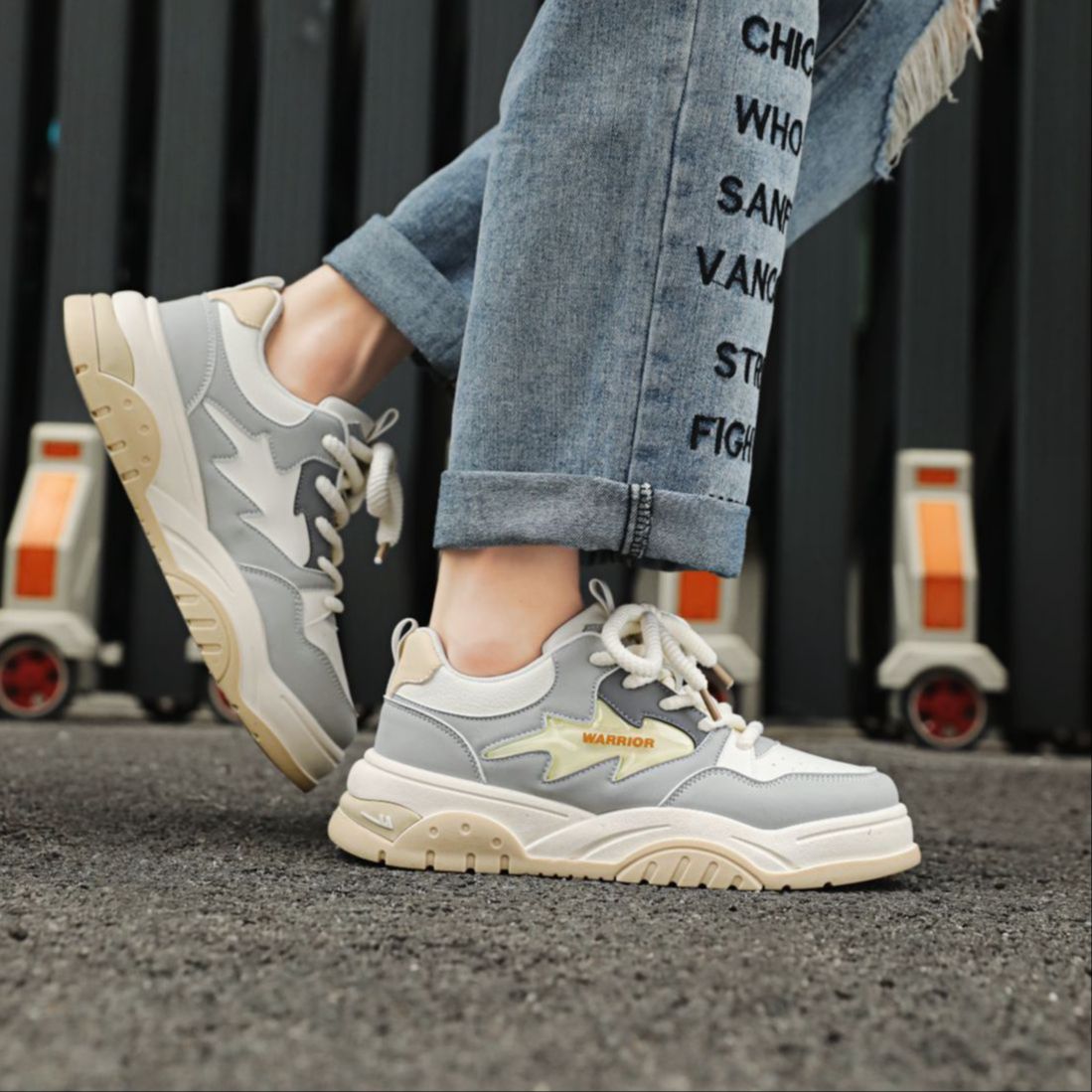 Warrior Low 'Beige Grey' 圖 11