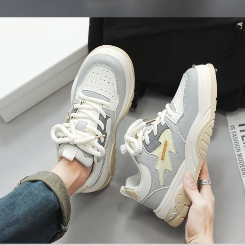 Warrior Low 'Beige Grey' 圖 12