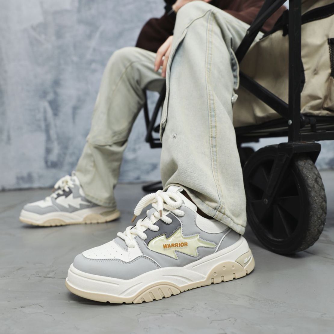 Warrior Low 'Beige Grey' 圖 9