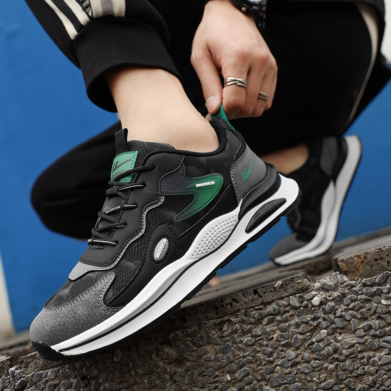 Warrior Low 'Black Grey Green Gradient' 圖 8