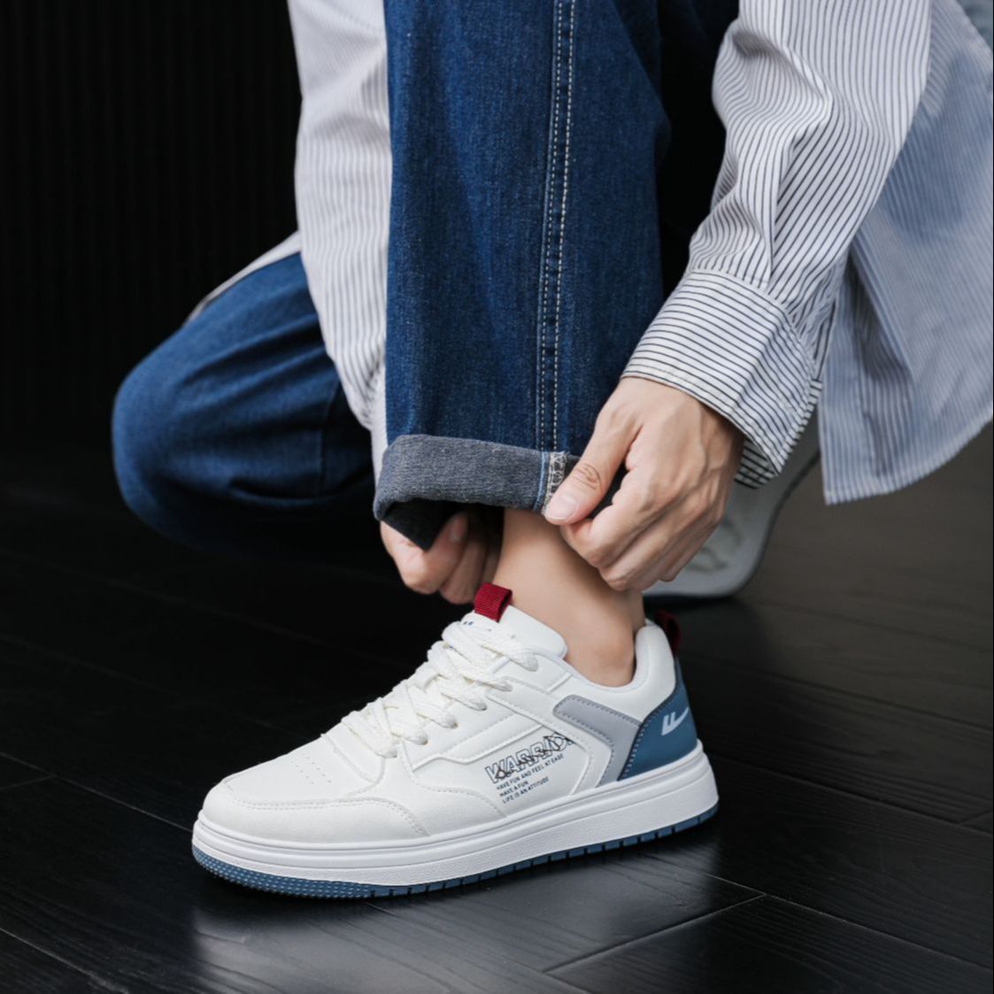 Details for Warrior Rendah 'Putih Biru Patchwork' WBN(JS)-113801