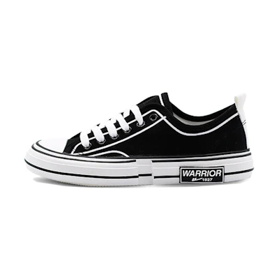 Warrior Low Top 'Black White Colorblock'