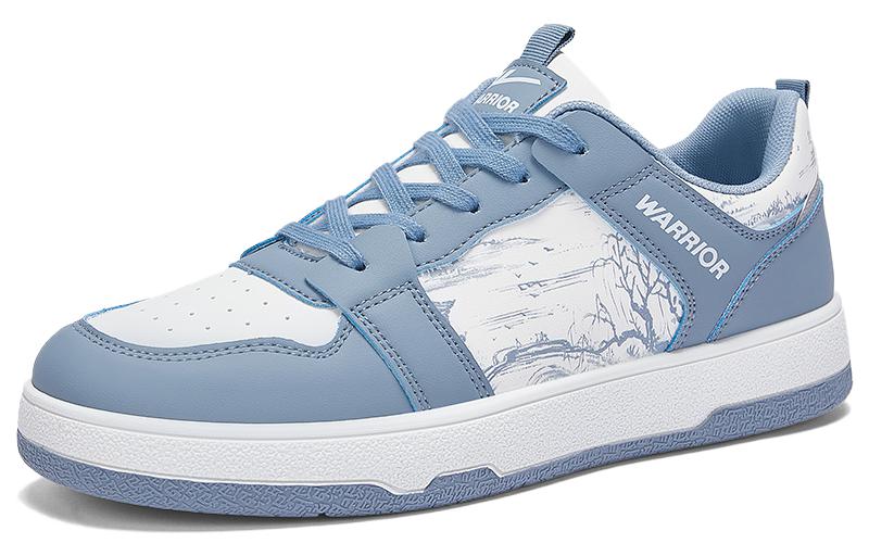 Order 回力勇士 透氣百搭舒適 低筒 板鞋 男款 白藍