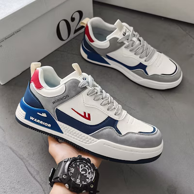 Warrior Low Top 'Putih Biru Kelabu' WBN(JS)-100601 Cheap Warrior Low Top 'Putih Biru Kelabu' WBN(JS)-100601