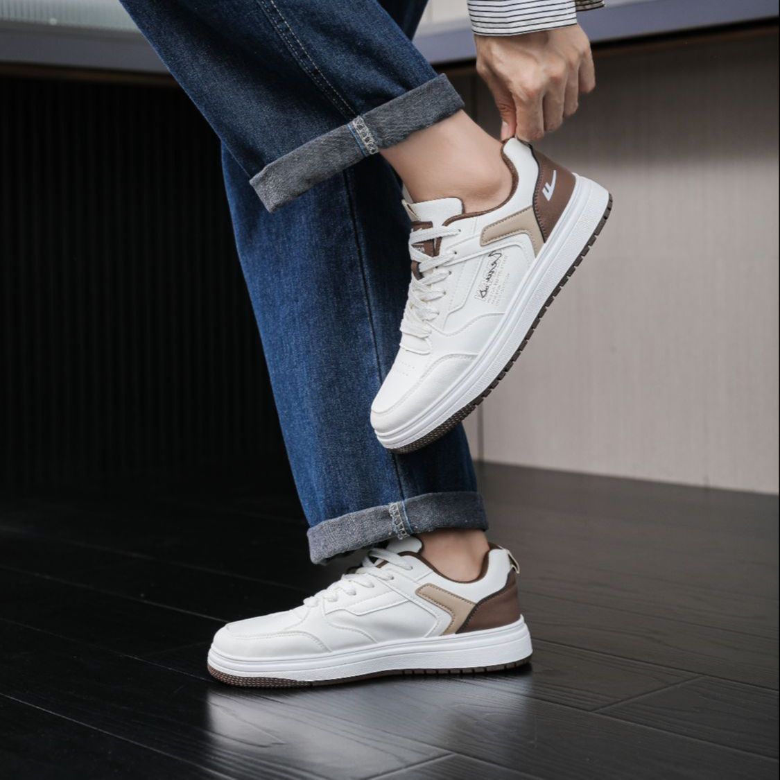 Warrior Low Top 'White Khaki Patchwork' 圖 5