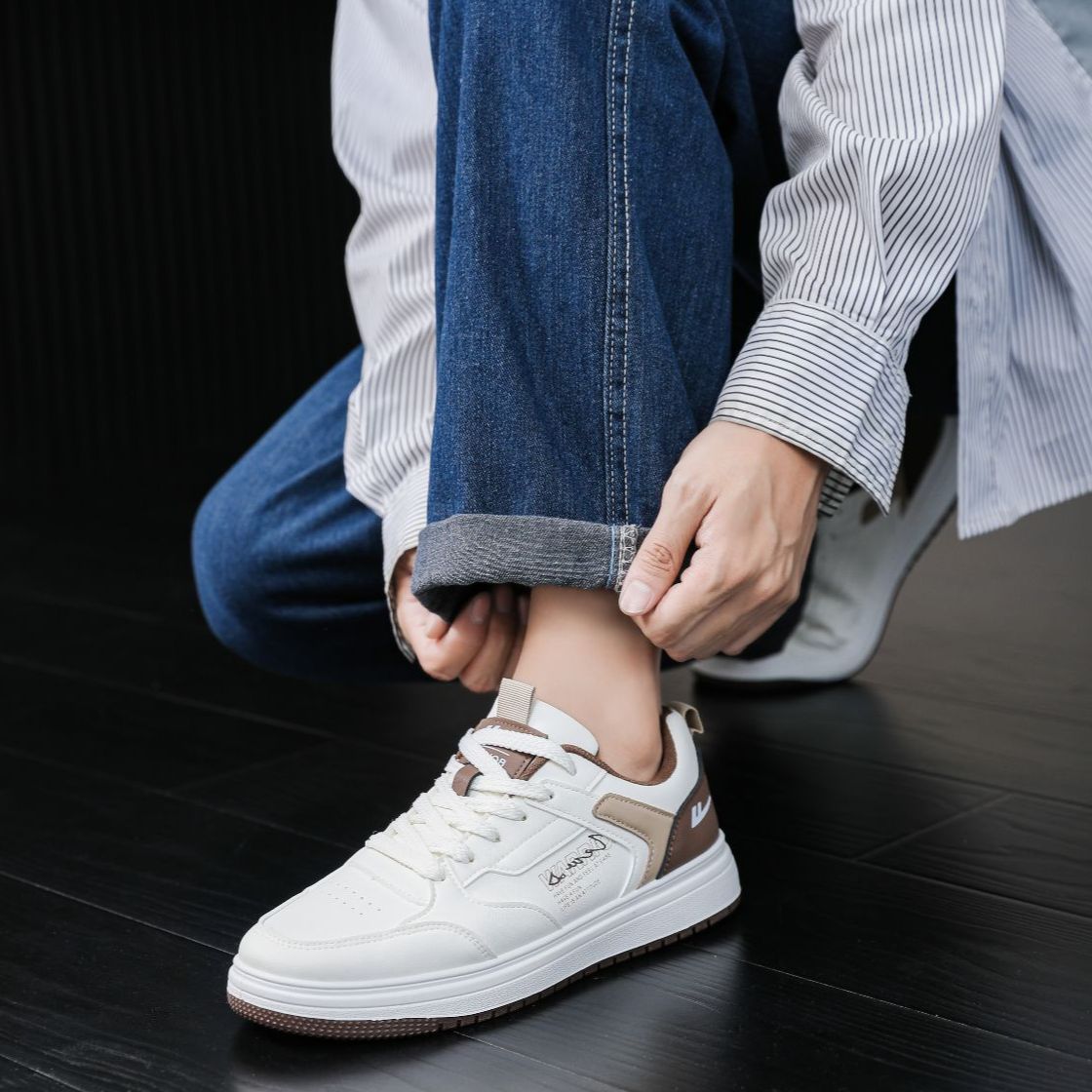 Warrior Low Top 'White Khaki Patchwork' 圖 6