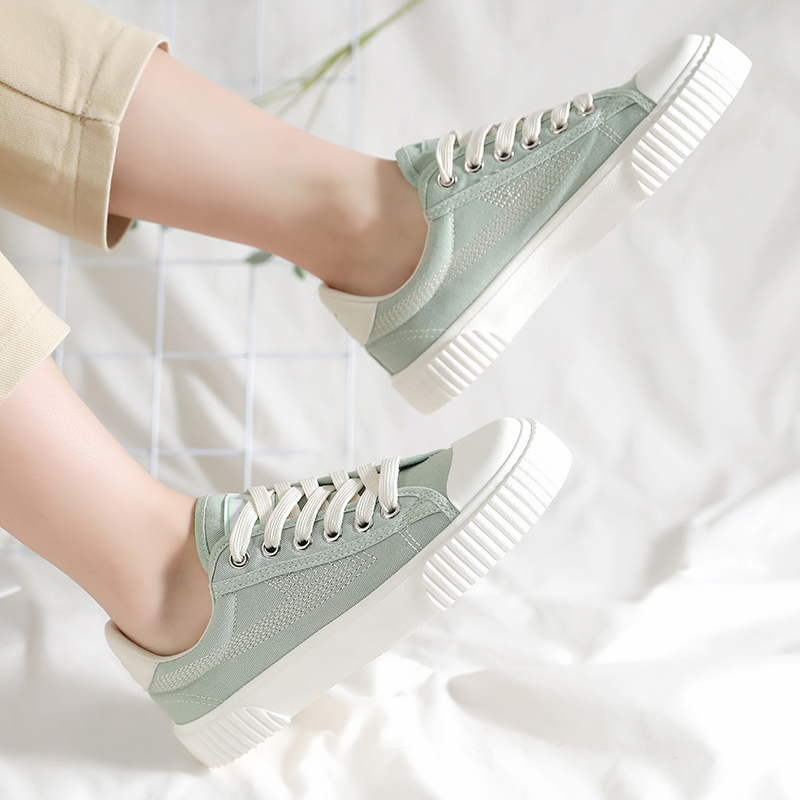 Warrior Low Top Canvas 'Light Green' 'Zhi Qing Chun' 圖 4
