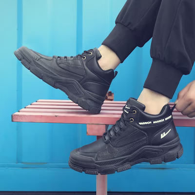 Warrior Martin Boot 'Black Leather' WXY(S)-1678N03 3