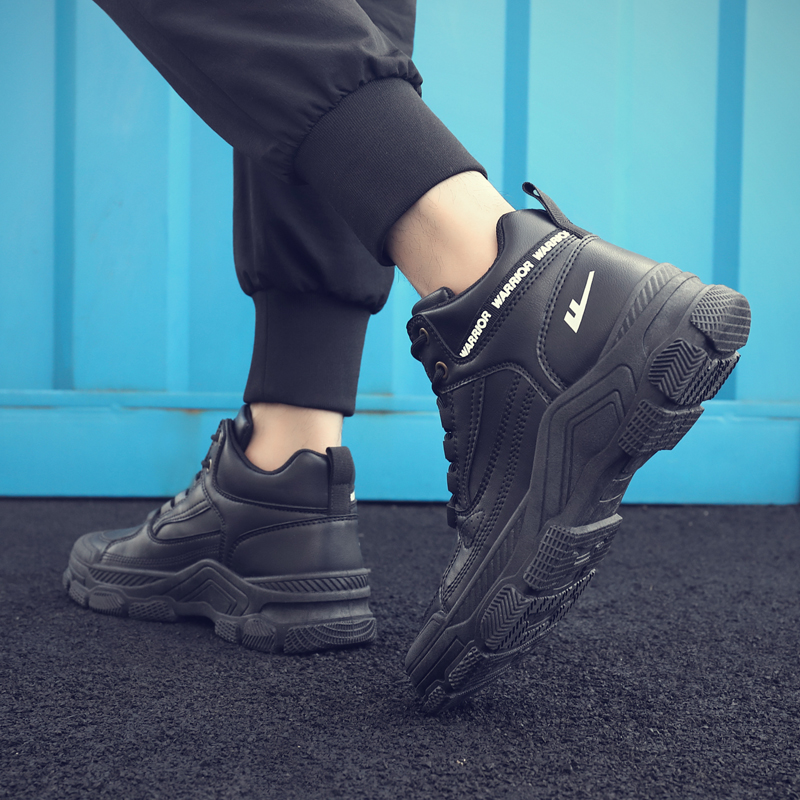 Details for Warrior Martin Boot 'Black Leather' WXY(S)-1678N03