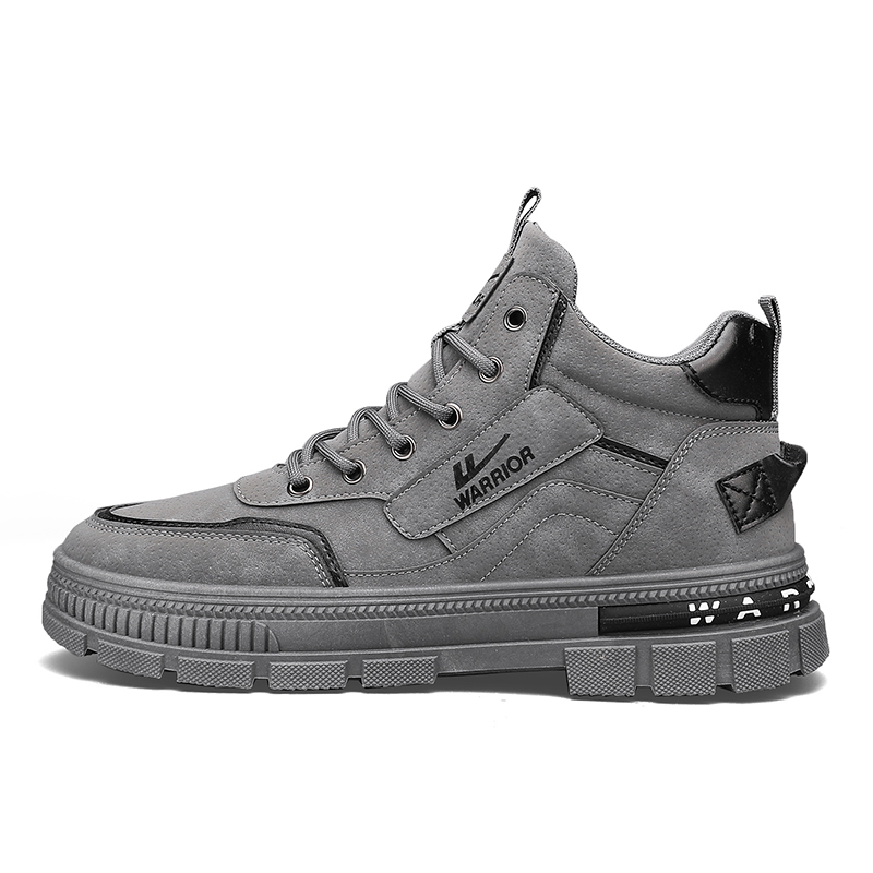 Buy 回力戰士 英倫風 時尚 防滑耐磨減震 短筒至中筒 馬丁靴 男款 灰色