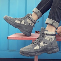 Boot Warrior Martin 'Abu-abu' WXY(S)-1796N02 4