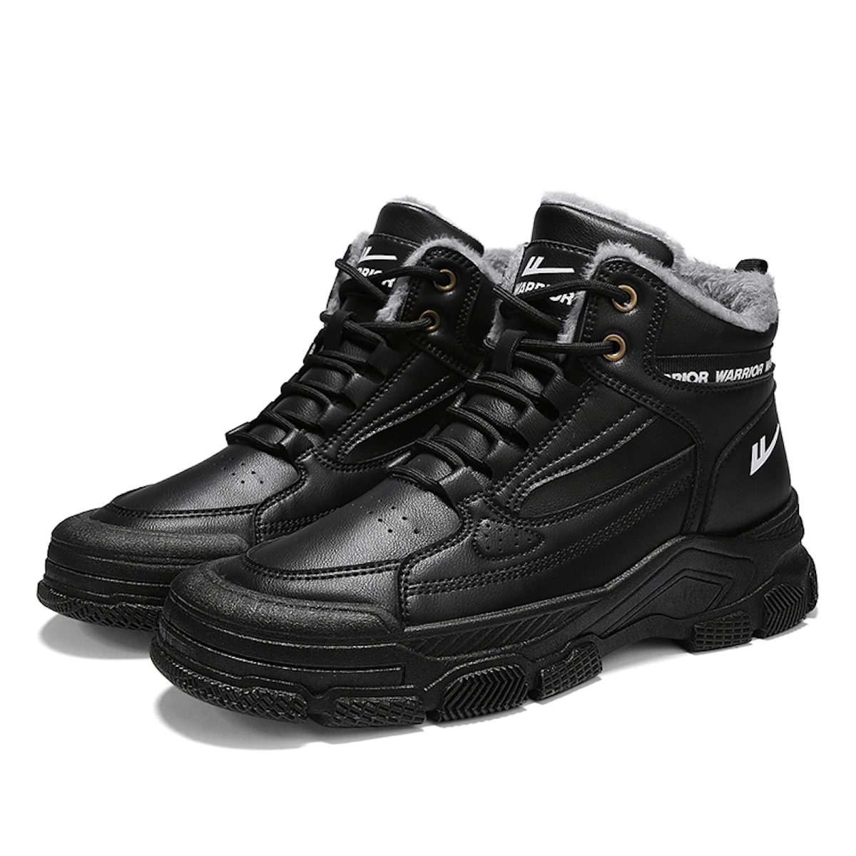 Warrior Martin Boot 'Synthetic Leather Patchwork'