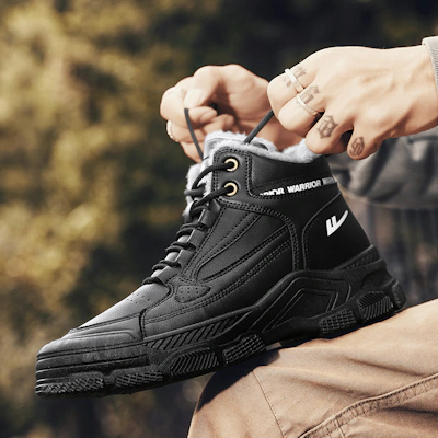 Warrior Martin Boot 'Synthetic Leather Patchwork'