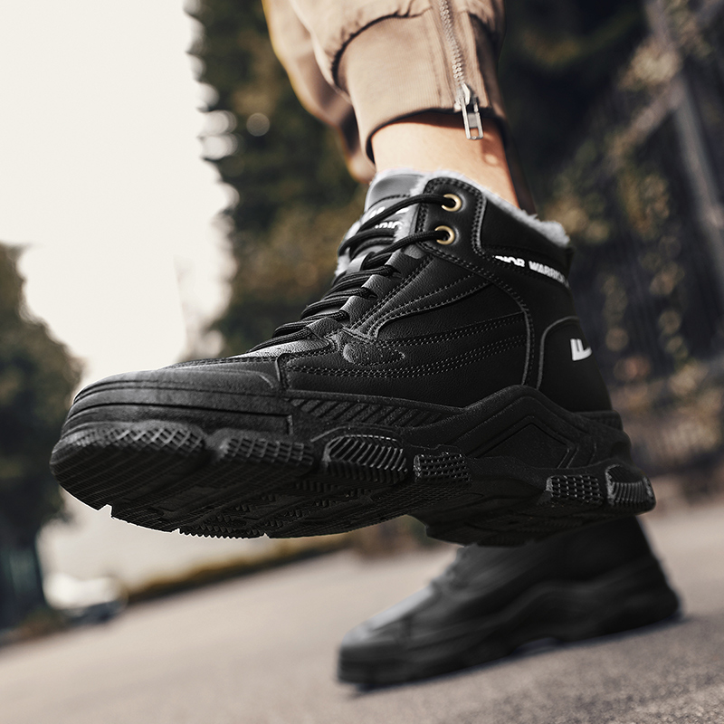 Sizing Boots Warrior Martin 'Kulit Sintetis Patchwork' WBX-281N02