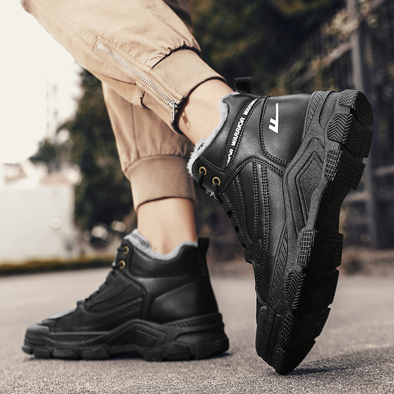 Cheap Boots Warrior Martin 'Kulit Sintetis Patchwork' WBX-281N02