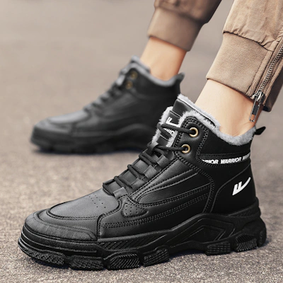 Warrior Martin Boot 'Synthetic Leather Patchwork'