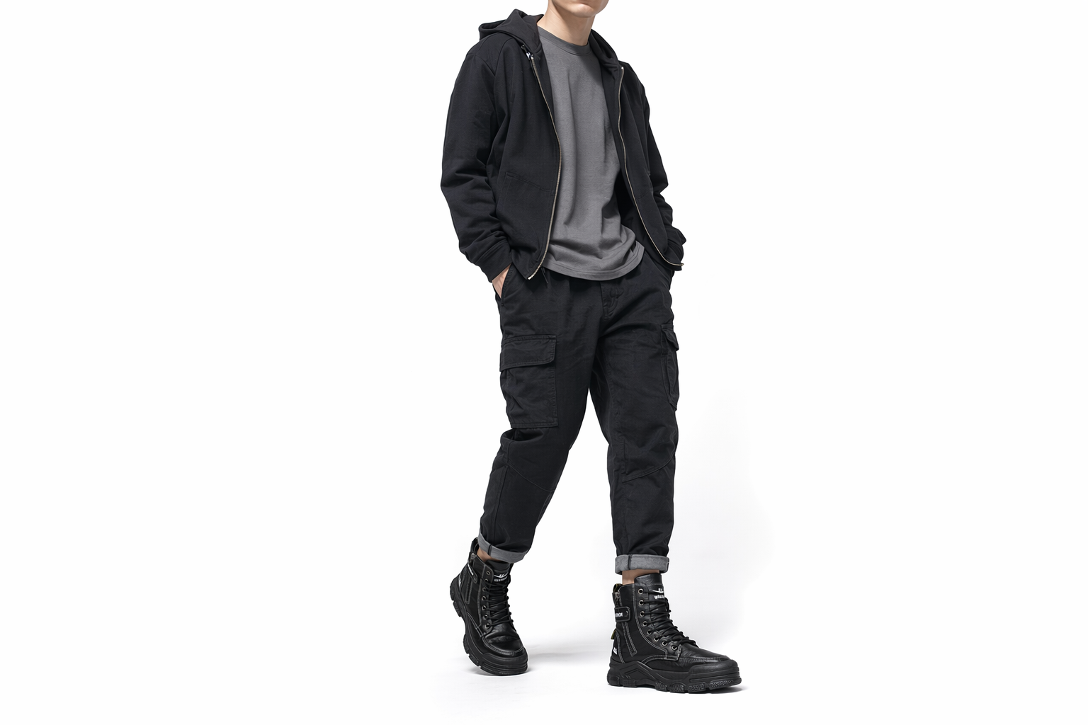 Order Warrior Martin Boot Mid 'Black' WXP(WZ)-076002