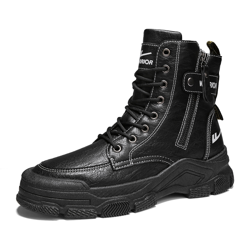 Lookbook Warrior Martin Boot Mid 'Black' WXP(WZ)-076002