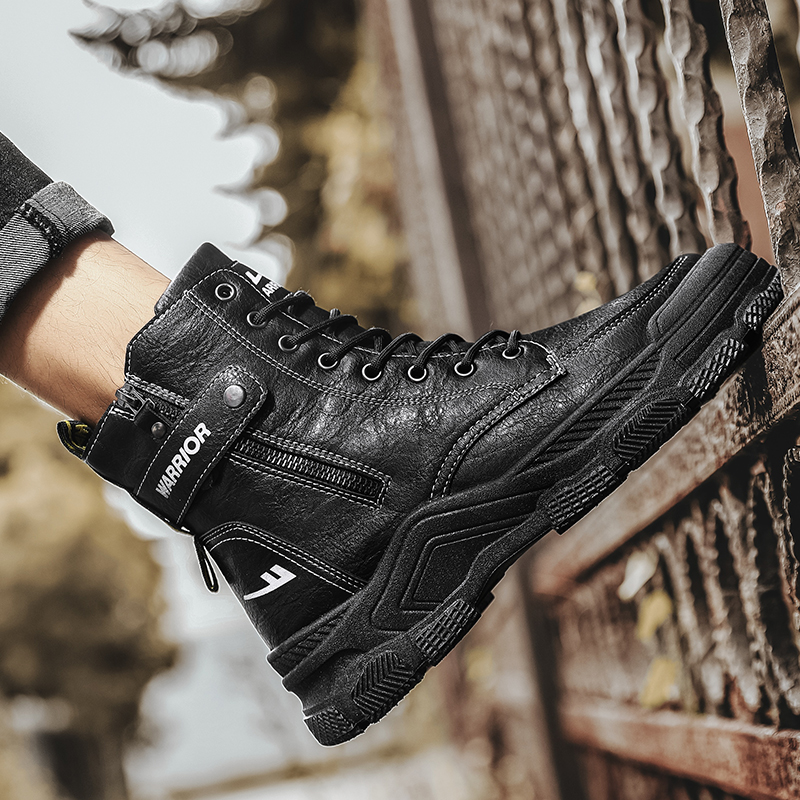 Shop Warrior Martin Boot Mid 'Black' WXP(WZ)-076002