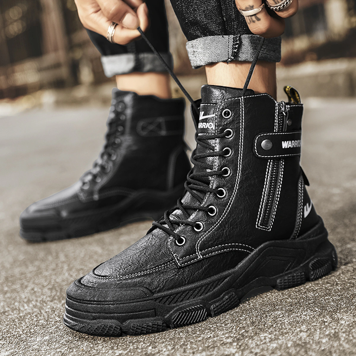 Warrior Martin Boot Mid 'Black'