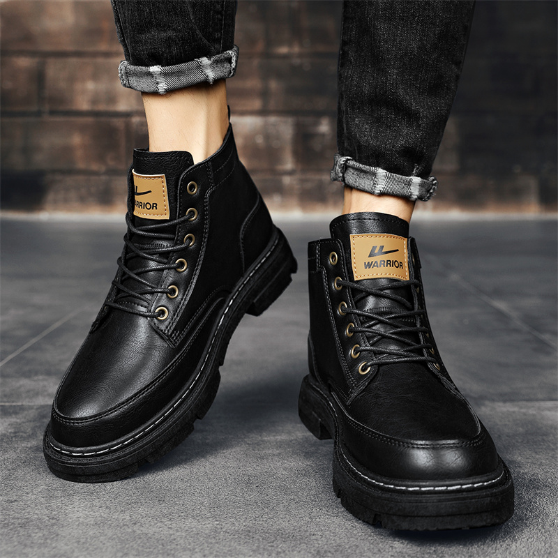 Warrior Martin Boots 'Black Business Casual Retro' 圖 3
