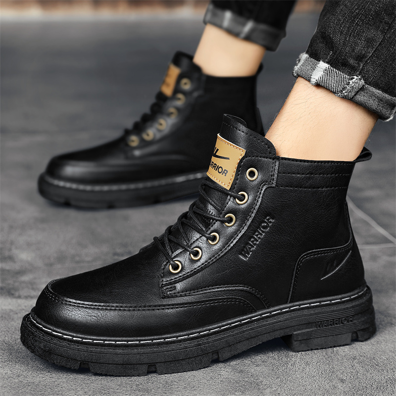 Warrior Martin Boots 'Black Business Casual Retro' 圖 5