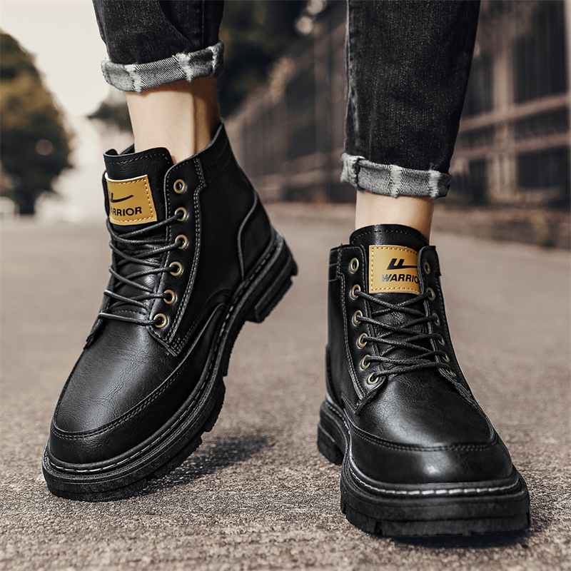 Warrior Martin Boots 'Black Business Casual Retro' 圖 7