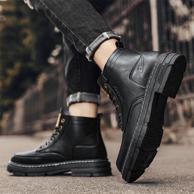 Warrior Martin Boots 'Black Business Casual Retro' 圖 8